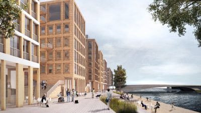 Havainnekuvassa uutta Hakaniemenrantaa