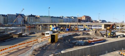 työmaakuva Hakaniemestä