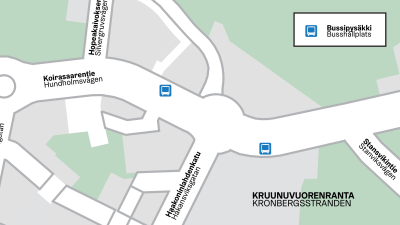 Koirasaarentien bussipysäkit