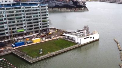 Kulttuurisauna ja Merihaansillan työmaa