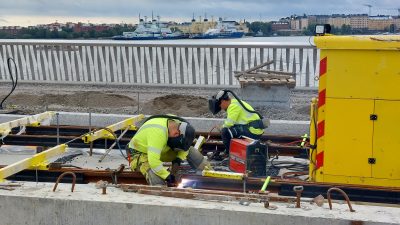 Hitsaustöitä Finkensillalla
