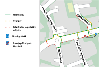 Reiherintien suojatiemuutos 13.08.2024